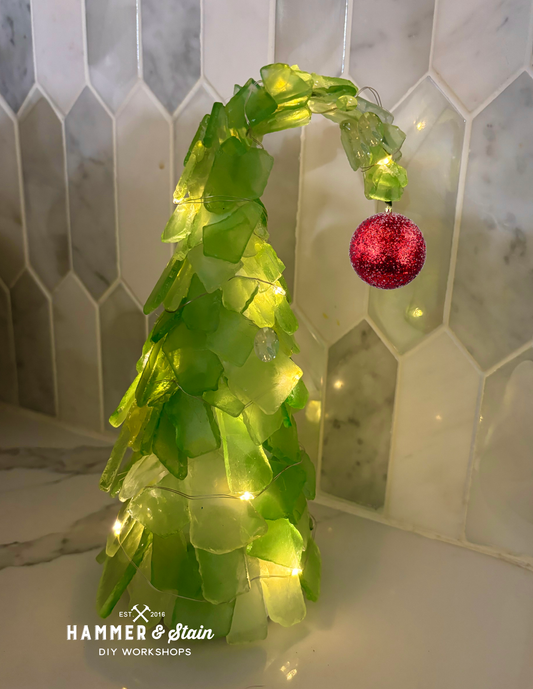 Grinch Sea Glass Tree Mail Home Kit